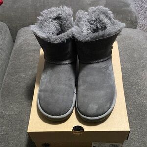 Cozy Gray UGG Bailey Zip Mini